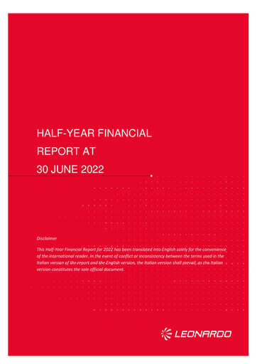 Vorschaubild Leonardo Halbjahresbericht 2022-h1