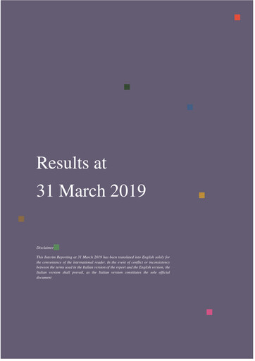Thumbnail Leonardo Quarterly Report 2019-q1