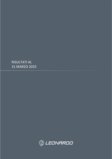 Thumbnail Leonardo Quarterly Report 2025-q1