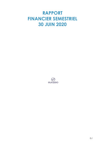 Thumbnail Eurazeo Half-year Report 2020-h1
