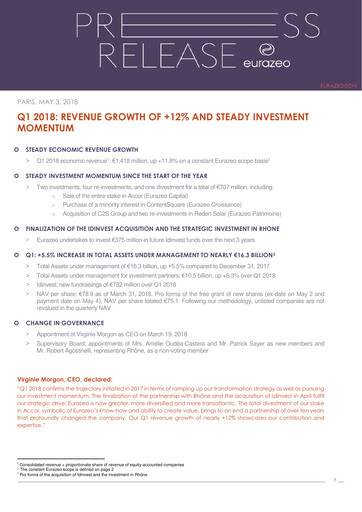 Thumbnail Eurazeo Quarterly Report 2018-q1