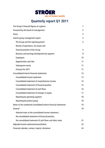 Thumbnail Ströer Quarterly Report 2011-q1