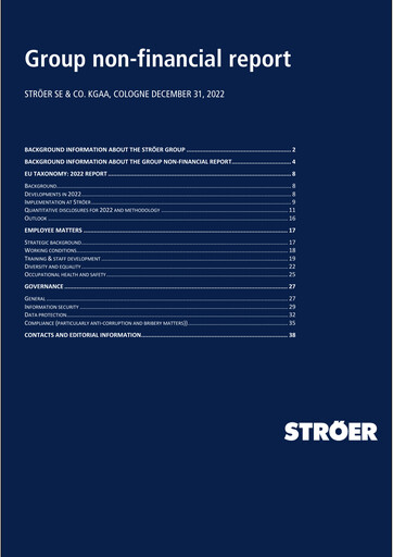 Thumbnail Ströer Sustainability Report 2022