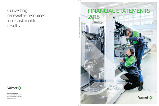 Thumbnail Valmet
 Financial Statement 2015