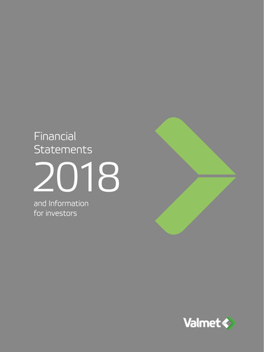 Thumbnail Valmet
 Financial Statement 2018