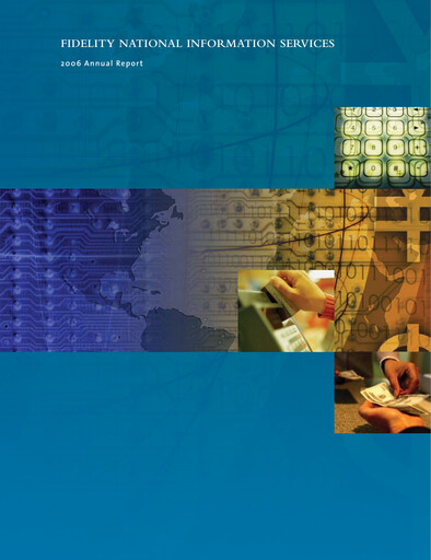 Thumbnail Fidelity National Information Services Annual Report 2006
