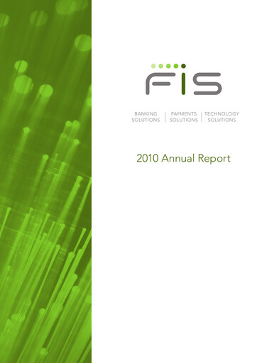 Thumbnail Fidelity National Information Services Annual Report 2010