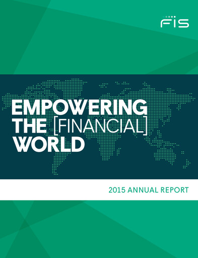 Thumbnail Fidelity National Information Services Annual Report 2015