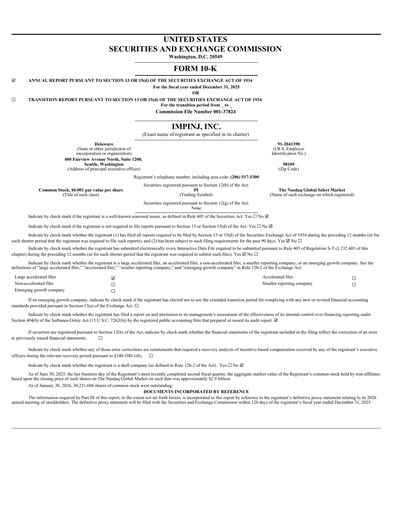 Thumbnail Impinj Annual Report 2025