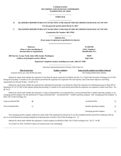 Thumbnail Impinj Quarterly Report 2023-q1