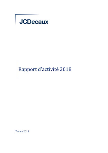 Thumbnail JCDecaux Annual Report 2018
