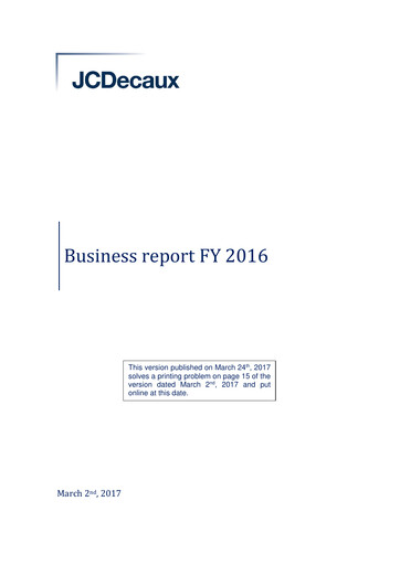 Thumbnail JCDecaux Financial Report 2016