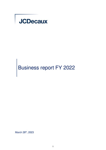 Thumbnail JCDecaux Financial Report 2022