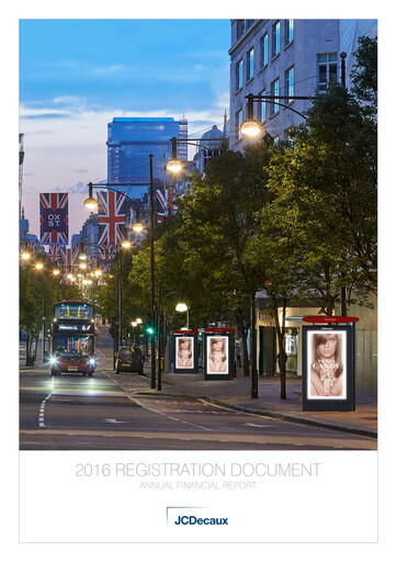 Thumbnail JCDecaux Universal Registration Document 2016