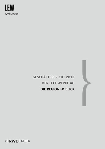 Thumbnail LEW (Lechwerke) Annual Report 2012