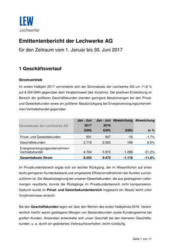 Thumbnail LEW (Lechwerke) Half-year Report 2017-h1