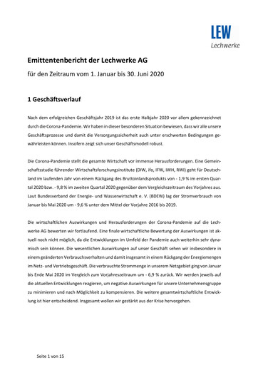 Thumbnail LEW (Lechwerke) Half-year Report 2020-h1
