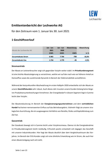 Thumbnail LEW (Lechwerke) Half-year Report 2021-h1