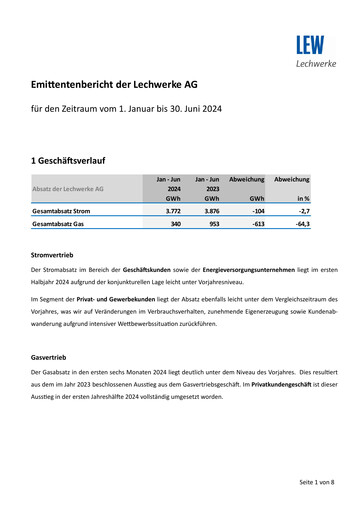 Thumbnail LEW (Lechwerke) Half-year Report 2024-h1