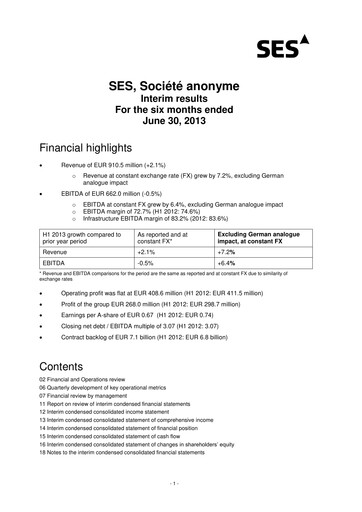 Thumbnail SES S.A. Half-year Report 2013-h1
