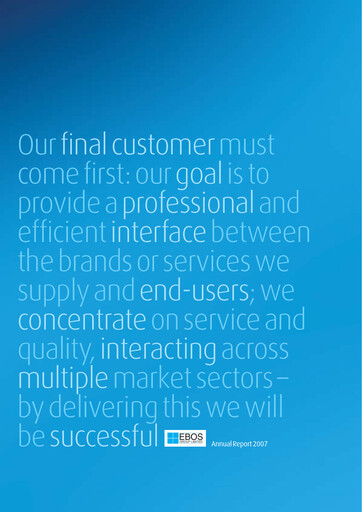 Thumbnail Ebos Group Annual Report 2007