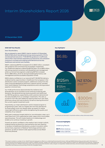 Miniature Ebos Group Rapport semestriel 2026-h1