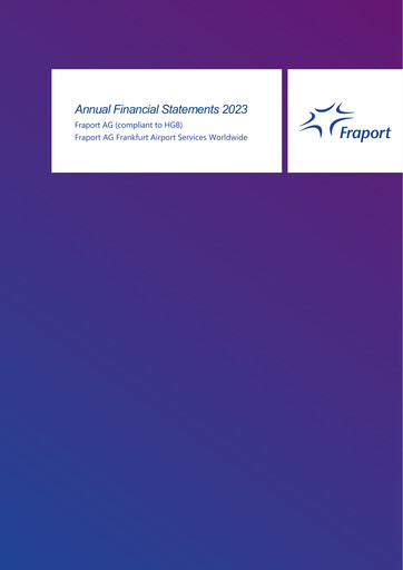 Miniature Fraport Bilan financier 2023