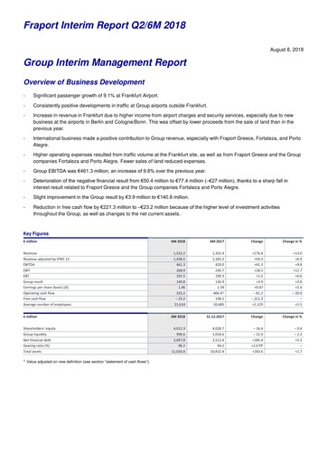 Miniature Fraport Rapport semestriel 2018-h1