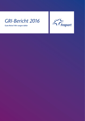 Thumbnail Fraport Sustainability Report 2016