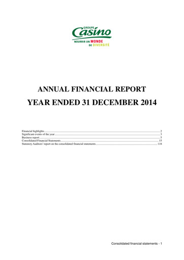 Thumbnail Casino Guichard-Perrachon Financial Report 2014