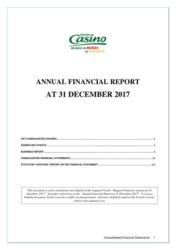 Thumbnail Casino Guichard-Perrachon Financial Report 2017
