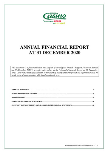 Thumbnail Casino Guichard-Perrachon Financial Report 2020