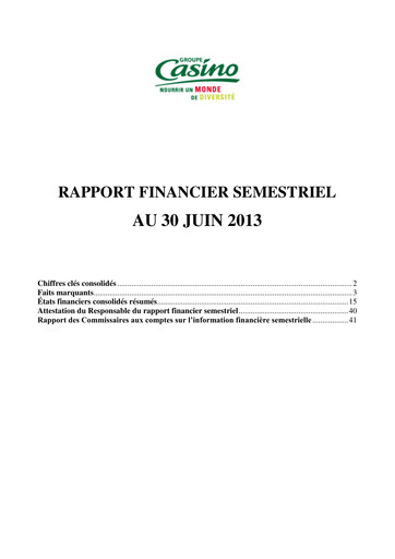 Miniature Casino Guichard-Perrachon Rapport financier 2013-h1
