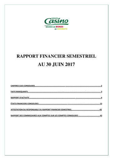 Miniature Casino Guichard-Perrachon Rapport financier 2017-h1