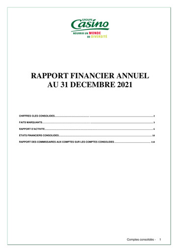 Thumbnail Casino Guichard-Perrachon Financial Report 2021