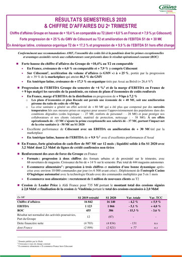 Vorschaubild Casino Guichard-Perrachon Halbjahresbericht 2020-h1