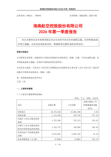 Thumbnail Hainan Airlines Quarterly Report 2026-q1