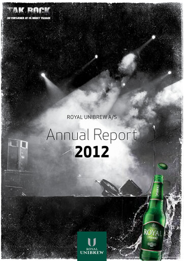 Thumbnail Royal Unibrew
 Annual Report 2012