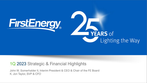 Thumbnail FirstEnergy Quarterly Report 2023-q1