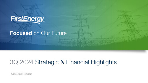 Thumbnail FirstEnergy Quarterly Report 2024-q3