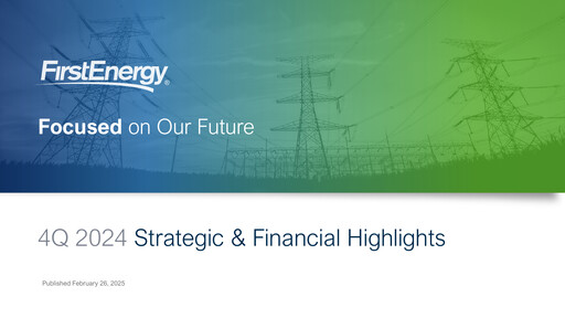 Thumbnail FirstEnergy Quarterly Report 2024-q4