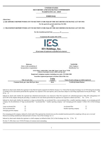 Thumbnail IES Holdings Quarterly Report 2026-q3