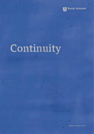 Thumbnail Buzzi Unicem
 Annual Report 2012