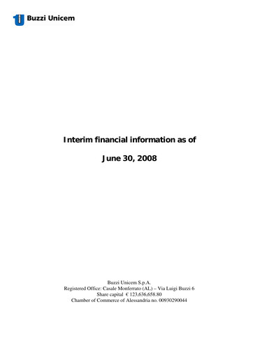 Vorschaubild Buzzi Unicem
 Halbjahresbericht 2008-h1