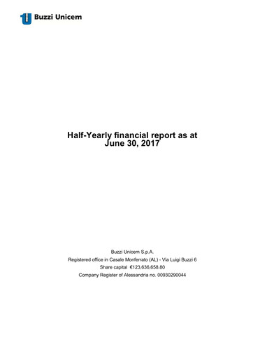 Vorschaubild Buzzi Unicem
 Halbjahresbericht 2017-h1