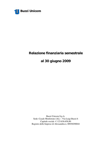 Thumbnail Buzzi Unicem
 Half-year Report 2009-h1