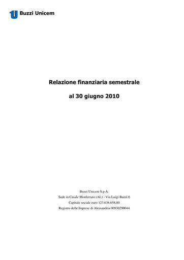 Thumbnail Buzzi Unicem
 Half-year Report 2010-h1