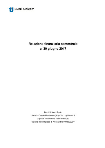 Thumbnail Buzzi Unicem
 Half-year Report 2017-h1