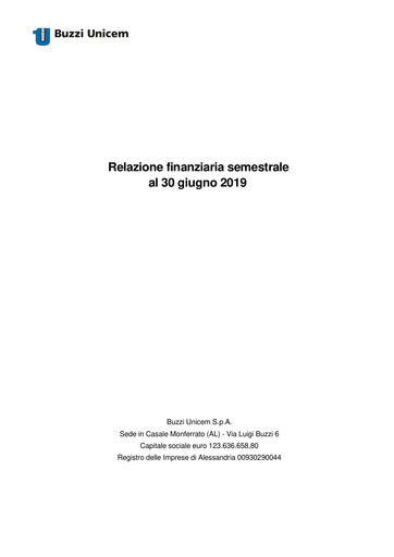 Thumbnail Buzzi Unicem
 Half-year Report 2019-h1