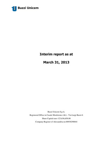 Vorschaubild Buzzi Unicem
 Quartalsbericht 2013-q1